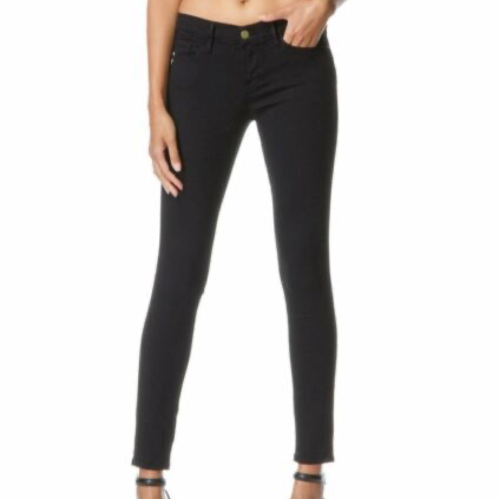 Frame Denim Black ‘Le Skinny de Jeanne’ Jeans